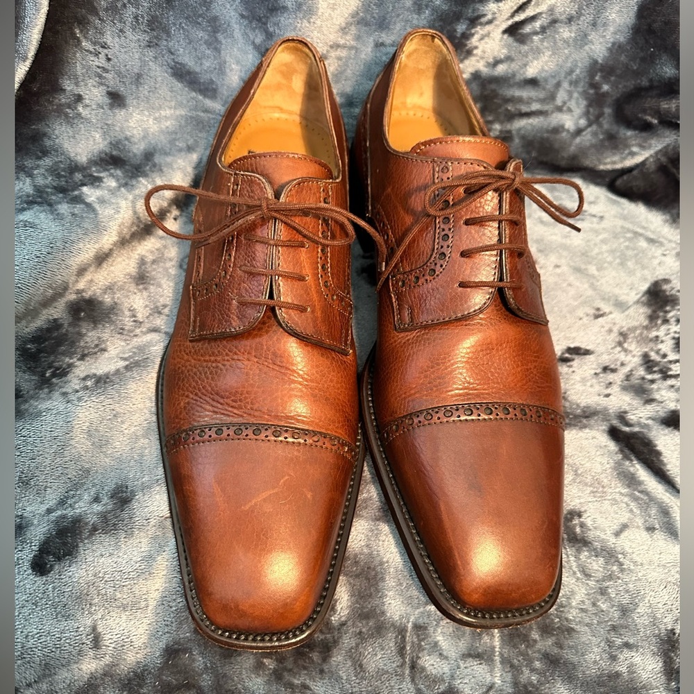 Aldo Brue Mens Cap Toe Oxford Dress Shoe. Size 10.